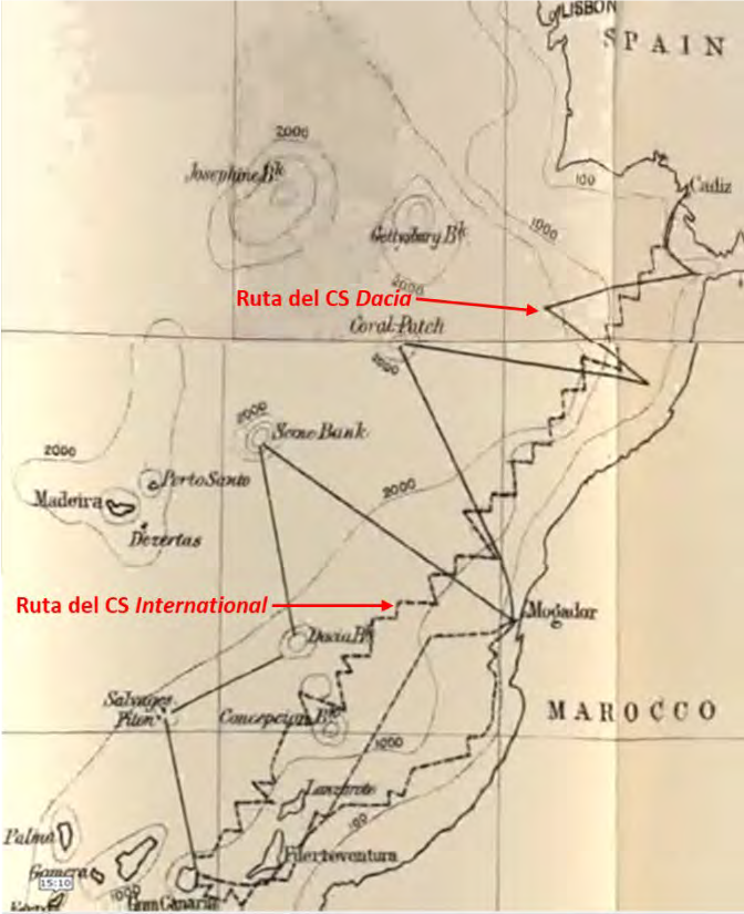 Rutas del Dacia y del International.
